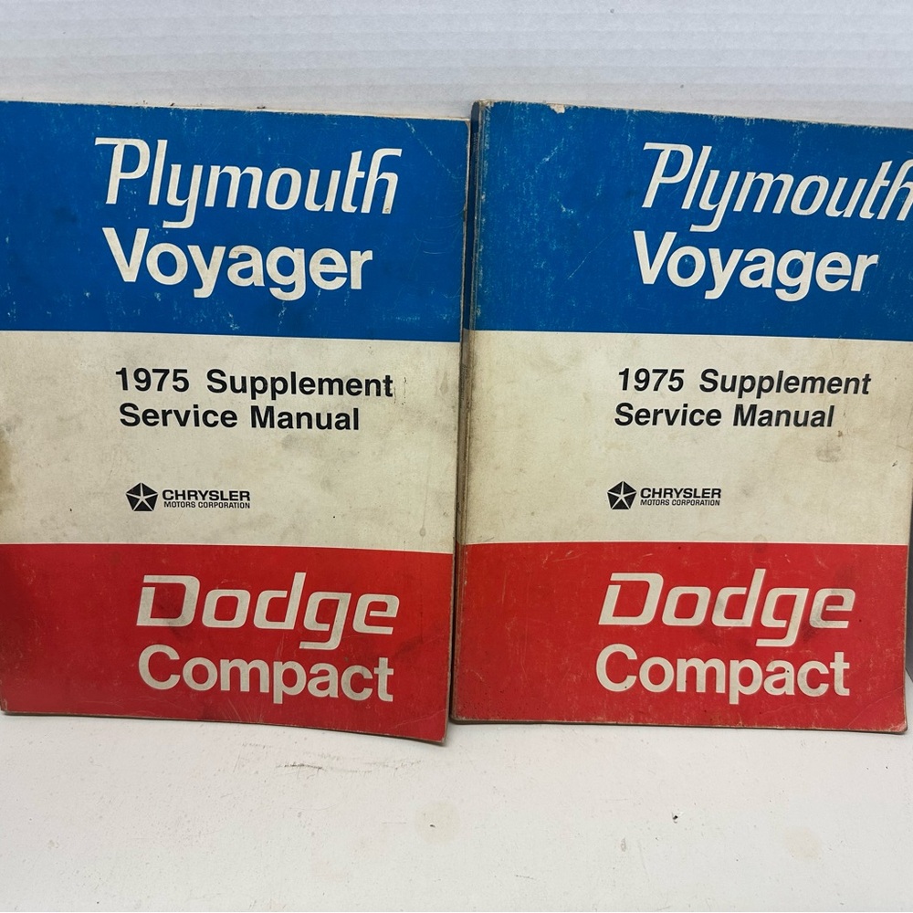 Plymouth Voyager 1975 Service Manual lot of 2